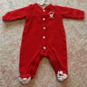 Carter's Festive Red Santa's Helper Footie
